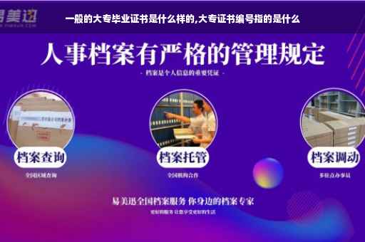 一般的大专毕业证书是什么样的,大专证书编号指的是什么