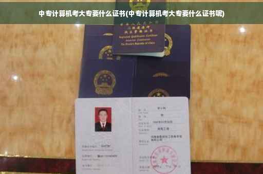 中专计算机考大专要什么证书(中专计算机考大专要什么证书呢)