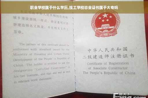 职业学校属于什么学历,技工学校毕业证书属于大专吗