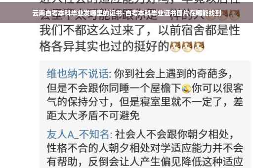 云南自考本科毕业发哪里的证书-自考本科毕业证书图片在哪能找到