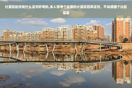 计算机软件有什么证书好考的,本人想考个全国的计算机四级证书，不知道哪个比较容易
