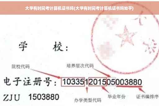 大学有时间考计算机证书吗(大学有时间考计算机证书吗知乎)