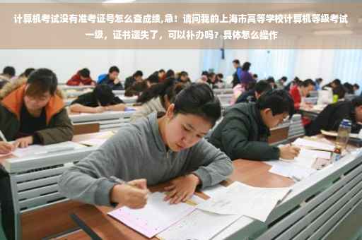 计算机考试没有准考证号怎么查成绩,急！请问我的上海市高等学校计算机等级考试一级，证书遗失了，可以补办吗？具体怎么操作