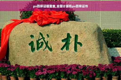 ps四级证哪里查,全国计算机ps四级证书