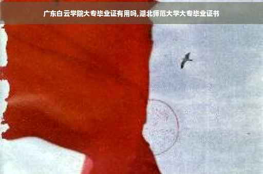广东白云学院大专毕业证有用吗,湖北师范大学大专毕业证书