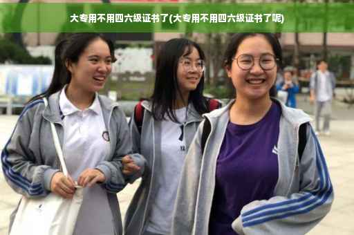 大专用不用四六级证书了(大专用不用四六级证书了呢)