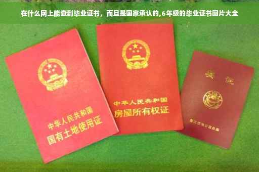在什么网上能查到毕业证书，而且是国家承认的,6年级的毕业证书图片大全
