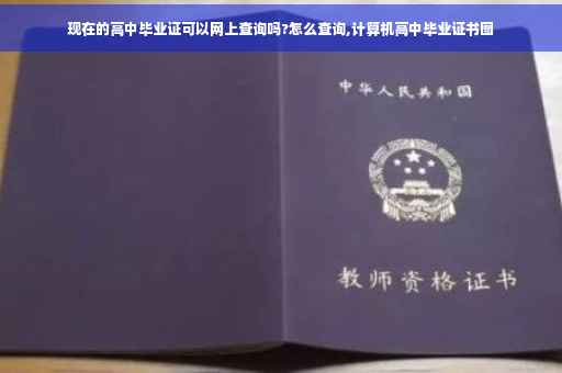 现在的高中毕业证可以网上查询吗?怎么查询,计算机高中毕业证书图