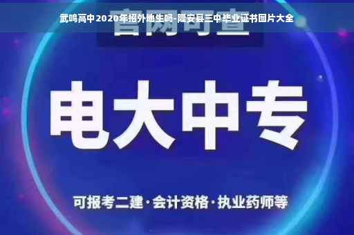 武鸣高中2020年招外地生吗-隆安县三中毕业证书图片大全