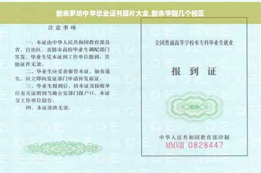 新余罗坊中学毕业证书图片大全,新余学院几个校区
