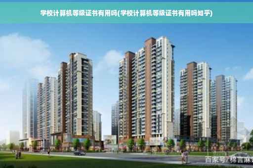 学校计算机等级证书有用吗(学校计算机等级证书有用吗知乎) 学校计算机等级证书有用吗(学校计算机等级证书有用吗知乎)