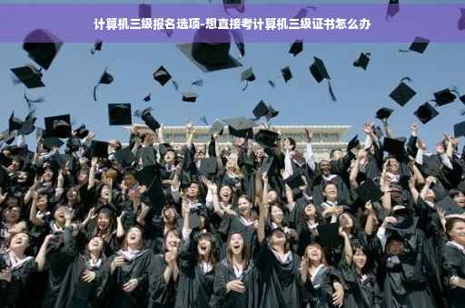 计算机三级报名选项-想直接考计算机三级证书怎么办