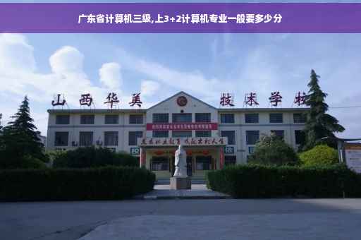广东省计算机三级,上3+2计算机专业一般要多少分
