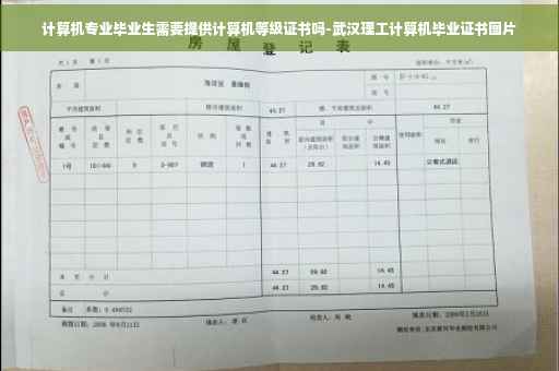 计算机专业毕业生需要提供计算机等级证书吗-武汉理工计算机毕业证书图片 计算机专业毕业生需要提供计算机等级证书吗-武汉理工计算机毕业证书图片