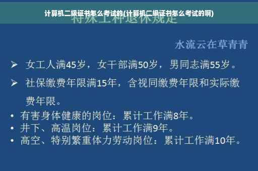 计算机二级证书怎么考试的(计算机二级证书怎么考试的啊)