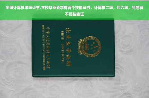 全国计算机考级证书,学校毕业要求有两个技能证书，计算机二级，四六级，到底算不算技能证