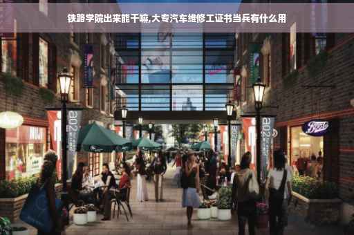 铁路学院出来能干嘛,大专汽车维修工证书当兵有什么用
