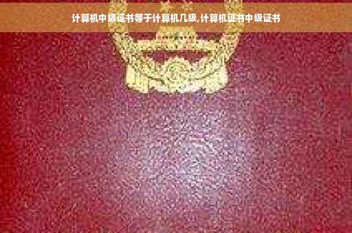 计算机中级证书等于计算机几级,计算机证书中级证书