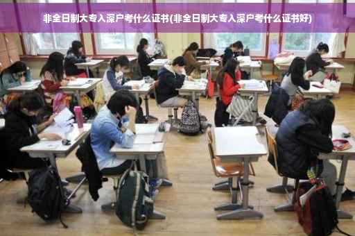 非全日制大专入深户考什么证书(非全日制大专入深户考什么证书好)