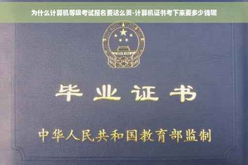 为什么计算机等级考试报名费这么贵-计算机证书考下来要多少钱呢