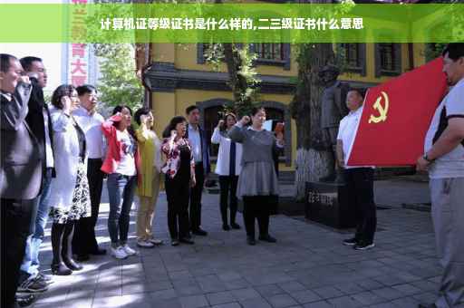 计算机证等级证书是什么样的,二三级证书什么意思