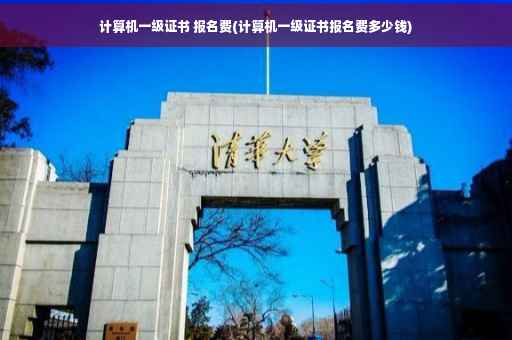 计算机一级证书 报名费(计算机一级证书报名费多少钱)