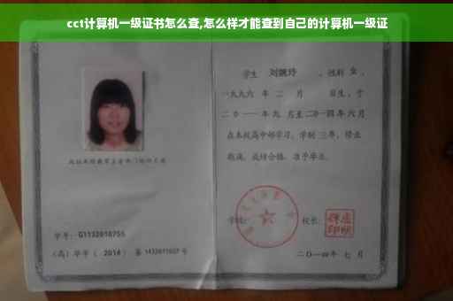 cct计算机一级证书怎么查,怎么样才能查到自己的计算机一级证
