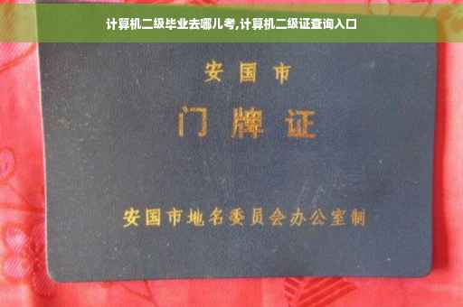 计算机二级毕业去哪儿考,计算机二级证查询入口