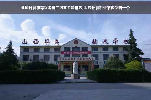 全国计算机等级考试二级含金量排名,大专计算机证书多少钱一个