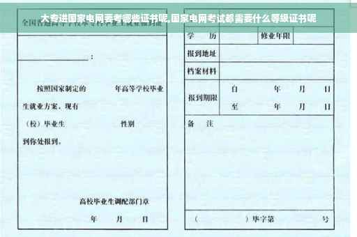 大专进国家电网要考哪些证书呢,国家电网考试都需要什么等级证书呢