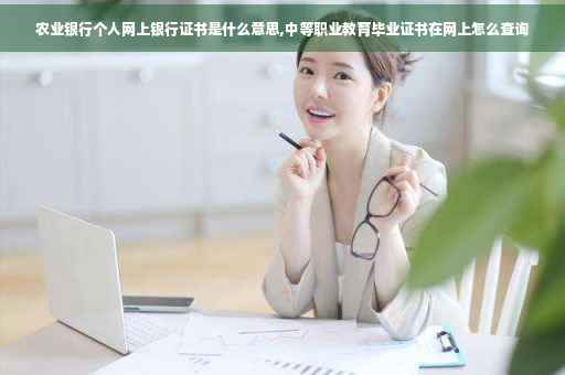 农业银行个人网上银行证书是什么意思,中等职业教育毕业证书在网上怎么查询