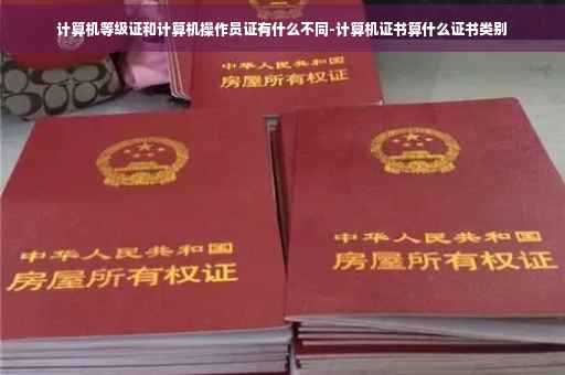 计算机等级证和计算机操作员证有什么不同-计算机证书算什么证书类别