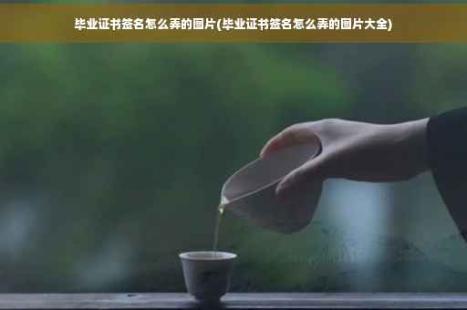 毕业证书签名怎么弄的图片(毕业证书签名怎么弄的图片大全)