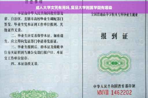 成人大学文凭有用吗,复旦大学附属学院有哪些