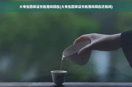 大专生四级证书有用吗现在(大专生四级证书有用吗现在还有吗)
