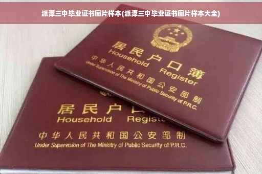 派潭三中毕业证书图片样本(派潭三中毕业证书图片样本大全)