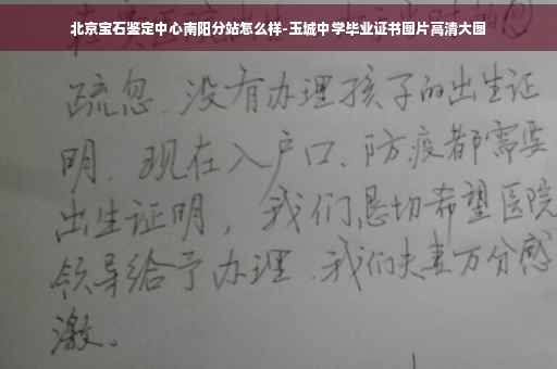 北京宝石鉴定中心南阳分站怎么样-玉城中学毕业证书图片高清大图