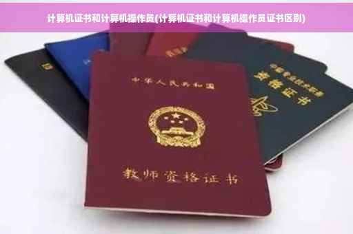 计算机证书和计算机操作员(计算机证书和计算机操作员证书区别)