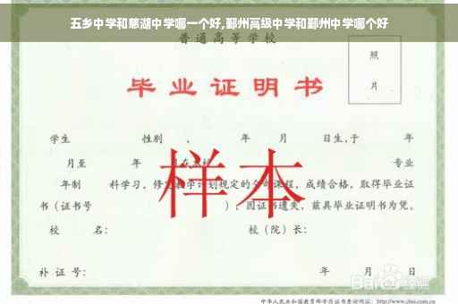 五乡中学和慈湖中学哪一个好,鄞州高级中学和鄞州中学哪个好