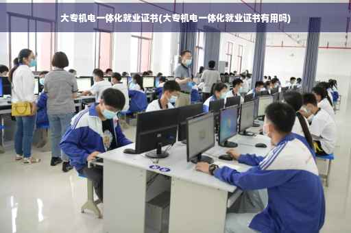 大专机电一体化就业证书(大专机电一体化就业证书有用吗)