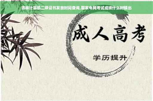 吉林计算机二级证书发放时间查询,国家电网考试成绩什么时候出