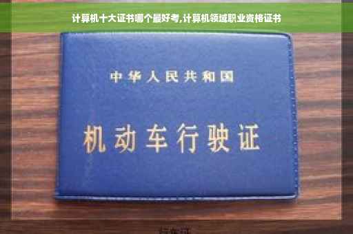 计算机十大证书哪个最好考,计算机领域职业资格证书