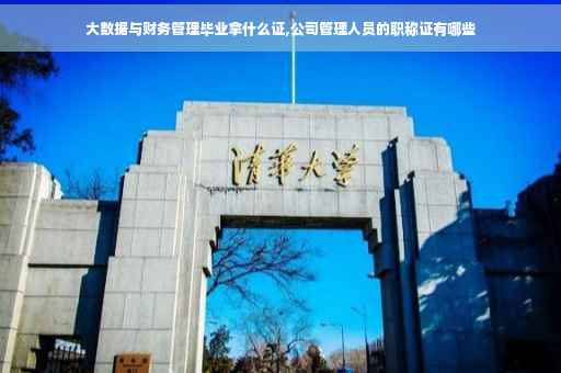 大数据与财务管理毕业拿什么证,公司管理人员的职称证有哪些