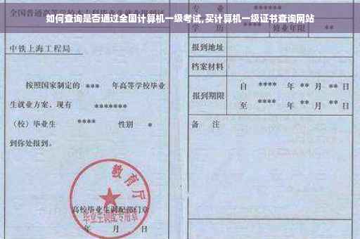 如何查询是否通过全国计算机一级考试,买计算机一级证书查询网站