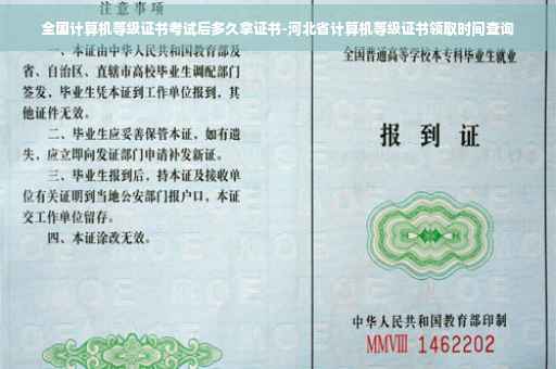 全国计算机等级证书考试后多久拿证书-河北省计算机等级证书领取时间查询