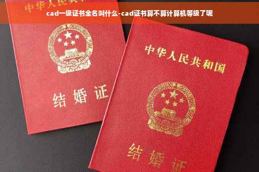 cad一级证书全名叫什么-cad证书算不算计算机等级了呢