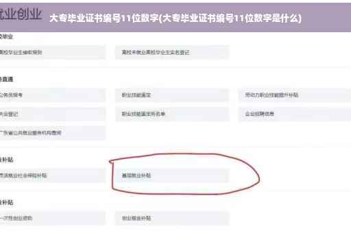 大专毕业证书编号11位数字(大专毕业证书编号11位数字是什么)