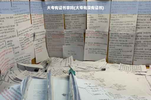 大专有证书拿吗(大专有没有证书)