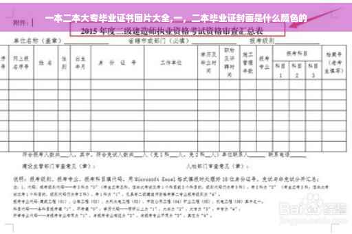 一本二本大专毕业证书图片大全,一，二本毕业证封面是什么颜色的