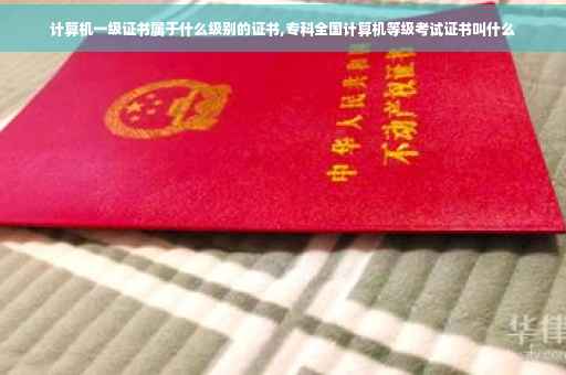 计算机一级证书属于什么级别的证书,专科全国计算机等级考试证书叫什么